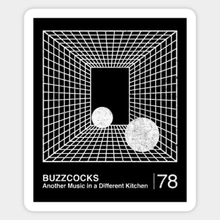 Buzzcocks / Original Minimalist Graphic Fan Artwork Design Sticker